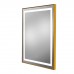 Gold Frame LED Salon Mirror Rectangle 30 X 36