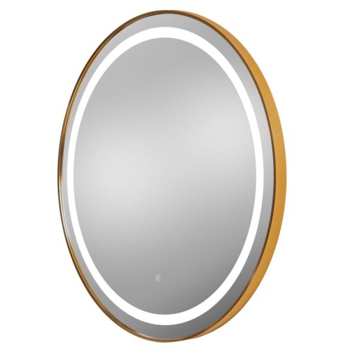 PIbbs 9880 Gold Frame Round 30 X 36 LED Hair Salon Mirror