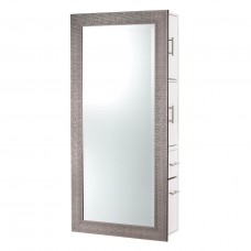 SER02 Diamond Styling Station With Mirror Wall Mount Unit