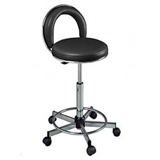 771 JoJo Senior Hair Cutting Stool Black For Hair Stylists High Lift From Pibbs