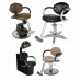 Collins 9110 Reclining Silhouette Hair Styling Chair Wood Capped Arms