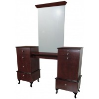Collins 896-66 Bradford 2 Cabinet Styling Station With Queen Anne Legs
