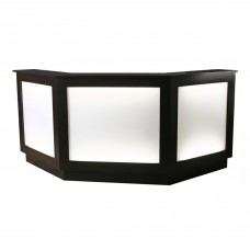 103061 Large Lighted 3 Panel Reception Desk