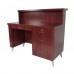 Collins 578-48 Mid Town Reception Desk With Panel Accent