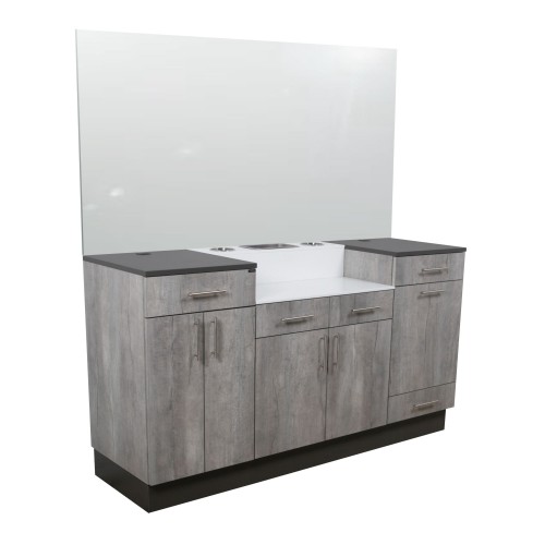 Collins LaCarte 68B Barber Station With Lots of Storage