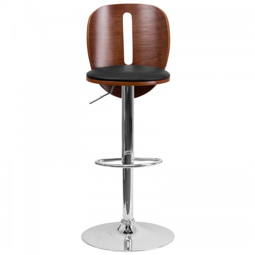 Italica 2220 Walnut Bentwood Adjustable Height Make Up stool FREE SHIPPING