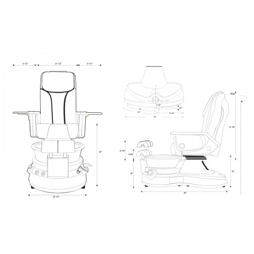 Lenox LX Pedicure Spa Chair- Call For Our Best Prices Please