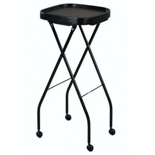 Folding Black Hair Coloring Beauty Tray With Locking Mechanism