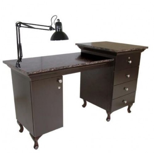 CUSTOM MADE CALL FOR PRICE Collins 66120 Custom Marble Top Bradford USA Made Manicure Table