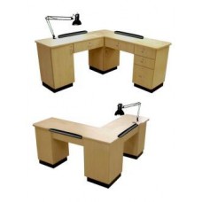 Collins 45417- L Shape Special Made Manicure Table Made Just For You