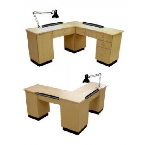 Collins 45417- L Shape Special Made Manicure Table Made Just For You