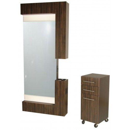 Collins 605-36 Rio Hair Styling Station Plus Salon Cabinet 607-15