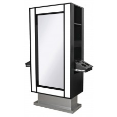 Collins 6675-36 LOX Formula Styling Island Station With LED Lit Mirrors