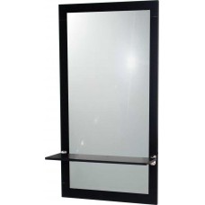 Jeffco J05 Java Salon Mirror & Drink or Hair Product Ledge