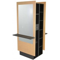 Jeffco J11 Java Back To Back Space Saving Island Station With Mirror For 2 Hair Stylists