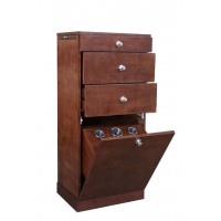 Last 3 Cabinets- Italica 5101 Cherry Wood Veneer Hair Styling Station With Tilt Tool Panel