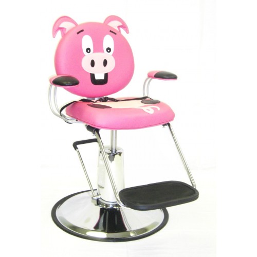 Happy Pig Pink Hair Styling Chair For Kids