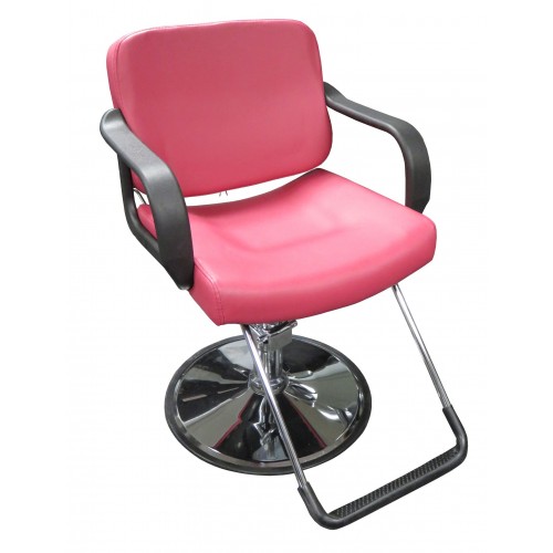 Italica 270 Salmon Pink Hair Styling Chair With U Footrest