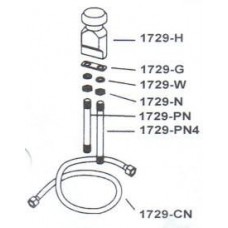 1729H Top Only for Marble Vacuum Breaker Stem No Brass Lines