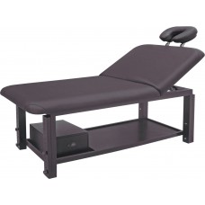 Italica 2305 Massage Table With Adjustable Backrest Plus Shelf Espresso Color