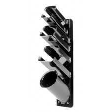 Pibbs 1511 Wall or Cabinet Mount Styling Tool Holder 3 Flat Irons Holder & 1 Iron or Hair Dryer Holder
