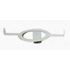 Italica HALO White Small Wall Mount Flat Iron and Hair Dryer Holder
