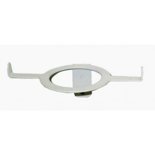Halo Small Wall Mount Flat Iron And Hair Dryer Holder White - Hair Dryer And Flat Iron Holder Wall Mount