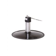 RD12BC Oversized Slim Round Powder Coated Base + Brushed Chrome Pump Plus Black Cap Complete