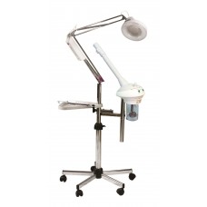 2462 Pibbs Trio Facial Steamer High Frequency Magnifying Lamp Combo Complete