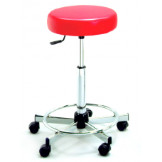 726 Round Seat Hair Cutting Stool With Backrest 23 to 33 Inch Lift By Pibbs