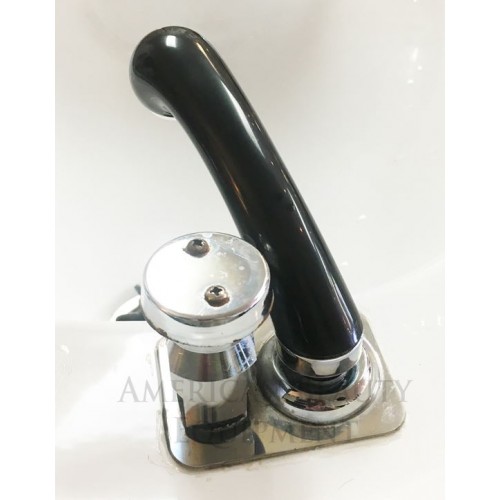 Stainless Plate F3165 With 2 Holes For Pibbs Italian Faucet & Vacuum Breaker On Pibbs Italian Shampoo Bowls