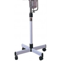 Facial Steamer Stand Metal 4 Spoke Stand With Adjustable Pole and Caster