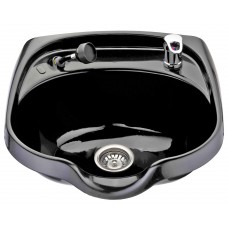 Italica 12B Oval Hard Plastic Shampoo Bowl With UPC Coded Fixtures