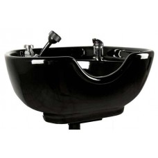 Jeffco 8100 Porcelain White or Black Sidewash Shampoo Bowl Includes Vacuum Breaker