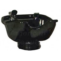 Bevledere 8600PL Plush Backwash Porcelain Shampoo Bowl With Tilting Mechanism