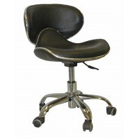 Italica PL206 Ergonomic Black Pedicure Stool In Stock