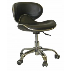 Italica PL206 Ergonomic Black Pedicure Stool In Stock