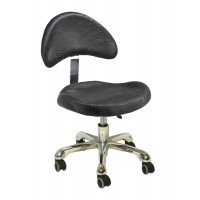 Italica Large Seat Pedicurist Stool 3323P With Wide Backrest