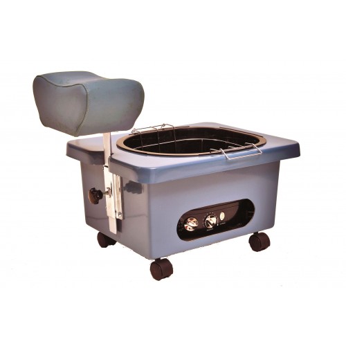 Pibbs DG105S Star Blue Mobile Fiberglass Pedi Cart Portable Footsie Bath Pedicure Unit