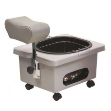 Pibbs DG105G Grey Mobile Pedicure Cart With Footsie Bath