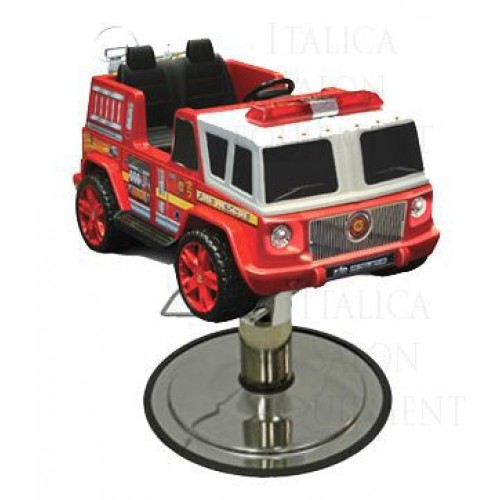 Italica Red 2 Seat Fire Truck Hair Styling Car With Your Choice of Base
