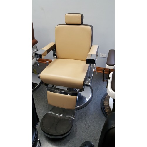 CLEARANCE Pibbs Barbiere Showroom Model Barber Chair Two Tone As Is