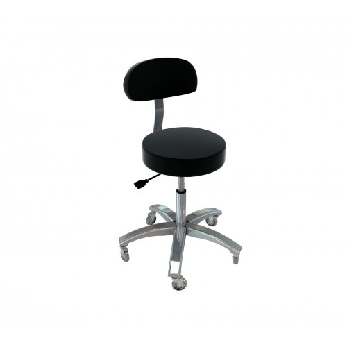 Pro Stool With Backrest Massage Table Stool- Choose Color 31002
