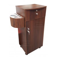 2529 Portable Storage or Styling Cabinet Walnut Color