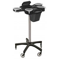 Service Plus Black Italian Color Foiler Cart With Trash Can & Cutter