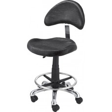 Black or White 3323 Aero Task or Manicure Stool Optional Footrest Ring