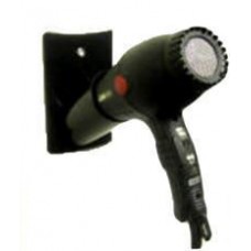Italica BLHOL Black Plastic Hair Dryer Holder Model Wall or Cabinet Mount