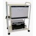 Italica 8000-1 All Metal White Facial Skin Care or Waxing Trolley For Esheticians 