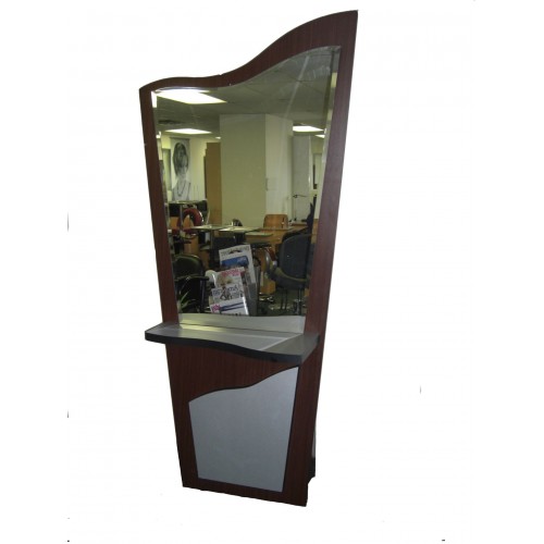 Italica DM001 Single Free Standing Station With Large Mirror Tool Panel and Storage