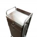 Super Deal -Beauty Trolley PT05 All Purpose Locking Stainless Top Steel Rims